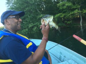Another bass falling prey to Bill's "worm"